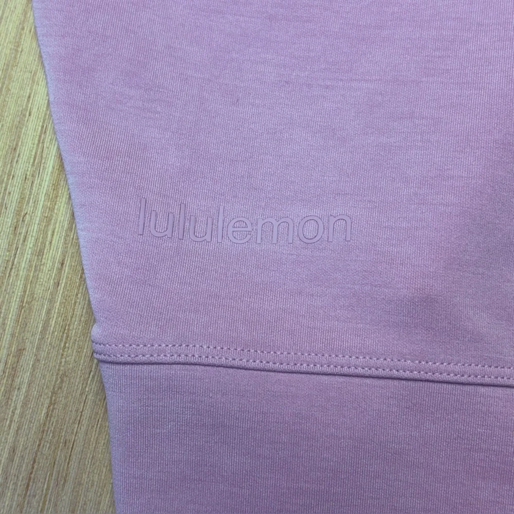 Lululemon Perfectly Oversized Crop Crew Softstreme Pink Women's 8 - Picture 8 of 9